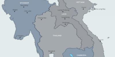 Карта На Северен Лаос