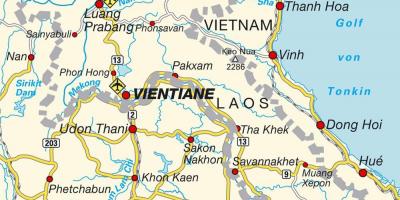Летища Лаос на картата
