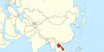 Карта На Лаос Азия